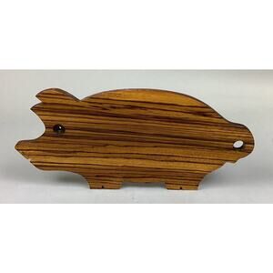 Vintage Wooden Pig Cutting Board - 16.25”